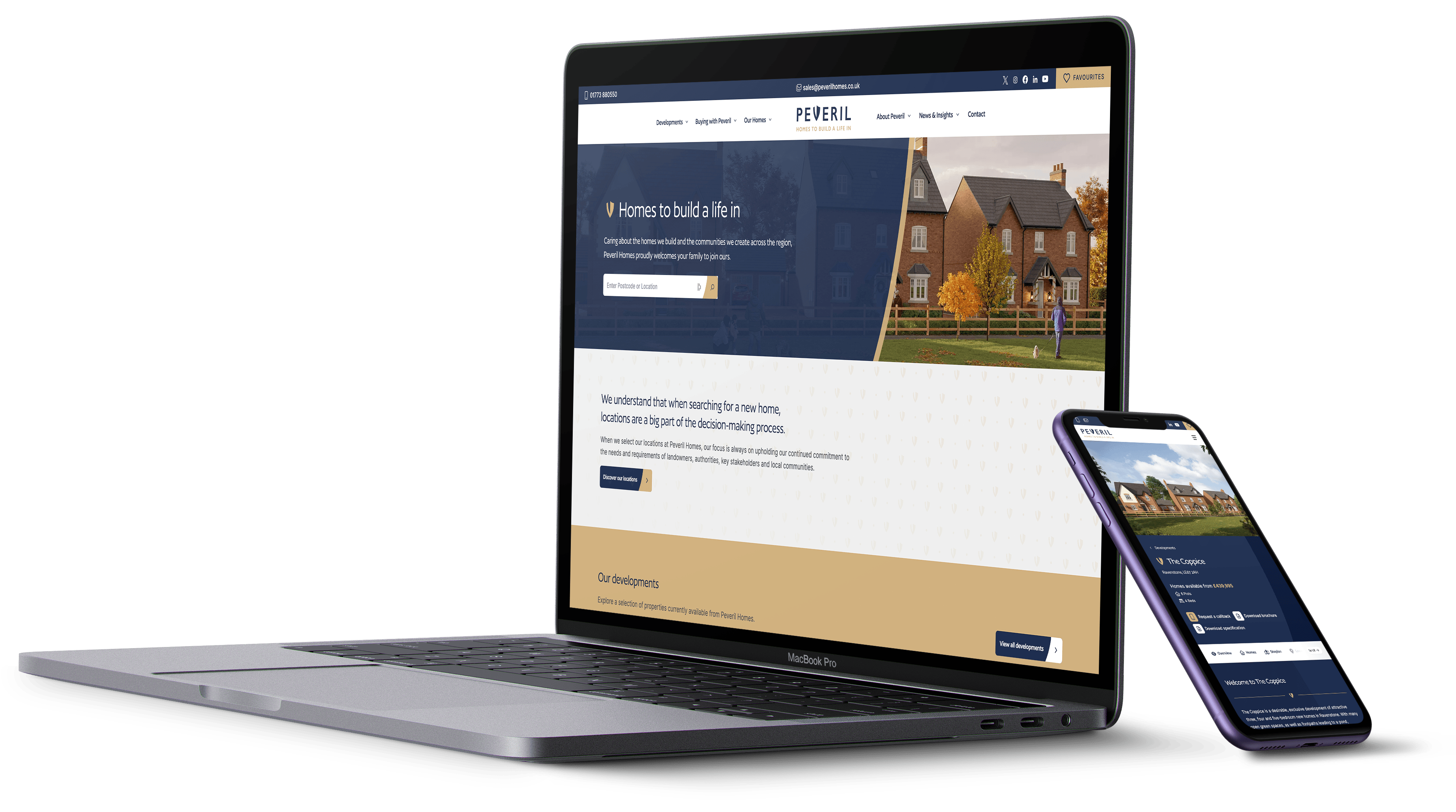 Peveril homes development marketing